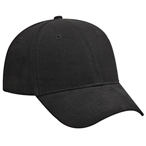 Structured, Low Fitting Brushed Cotton Canvas Low Profile Pro Style Cap. Blank