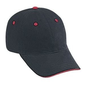 Garment Washed Cotton Twill Low Profile Solid Color Pro Style Six Panel Cap. Blank