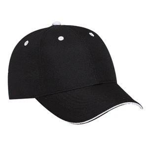Recycled Canvas Sandwich Visor Six Panel Low Profile Pro Style Cap. Blank