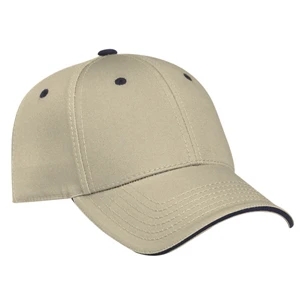 Organic Superior Cotton Twill Six Panel Low Profile Pro Style Cap. Blank
