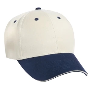 Polyester/cotton Two Tone Low-fitting Pro Style Cap With Six Panels. Blank