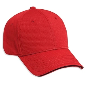 Structured, Low-fitting Six Panel Polyester, Cool Mesh Pro Style Cap. Blank