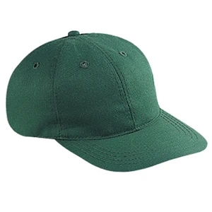 Brushed Cotton Twill Six Panel Pro Style Cap With Bendable Soft Visor. Blank