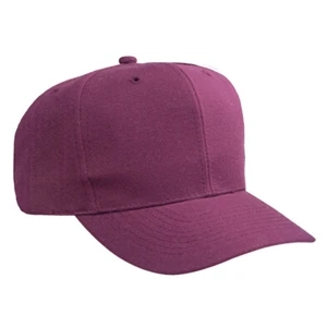Pro Style Wool Blend, Solid Color, Six Panel Cap With Plastic Snap Closure. Blank
