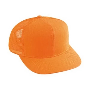 Structured Neon Cotton Twill Pro Style Mesh Back Cap With Six Panels. Blank