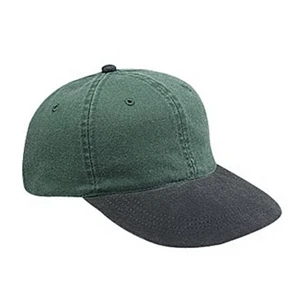 Youth Two-tone Washed Pigment Dyed Cotton Twill Six Panel Low Profile Cap. Blank