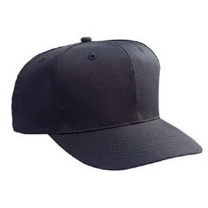 Youth Six Panel Pro Style Cotton Twill Cap With Plastic Snap Closure. Blank
