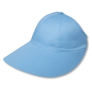 Unstructured Cotton Twill Ponytail Pro Style Cap With Extra Large Visor. Blank