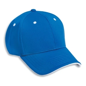 Stretchable Polyester Q-max Cool Mesh Flipped Edge Visor Low Profile Cap. Blank