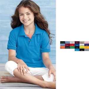 Gildan (r) - Neutrals - Youth 5.6 Oz Preshrunk 50% Cotton/50% Polyester Jersey Knit Sport Shirt. Blank
