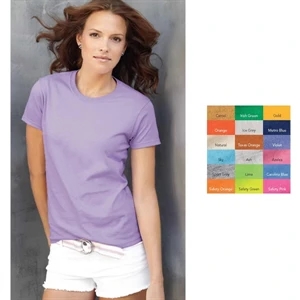 Gildan (r) - Heathers X S- X L - Ladies' 6.1 Oz 100% Cotton, Pre-shrunk Classic Fit T-shirt. Blank Product