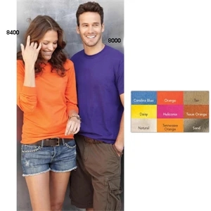 Gildan (r) - Colors S- X L - Adult Quarter Turned 5.6 Oz Pre-shrunk 50% Polyester/50% Cotton T-shirt