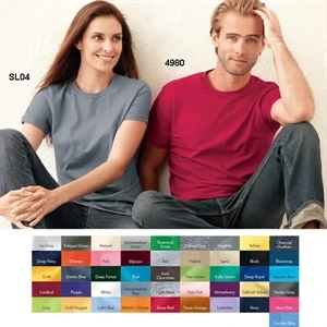 Hanes (r) Nano-t(tm) - Neutrals S- X L - Adult Size Lightweight Ringspun Cotton Jersey T-shirt. Blank Product