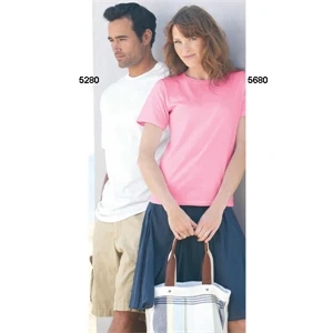Hanes (r) - Heathers 2 X L-3 X L - Adult Preshrunk 5.2 Oz Cotton T-shirt. Blank Product