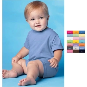 Rabbit Skins - Colors - Infant T-romper With Rib Crew Neck. Blank Product