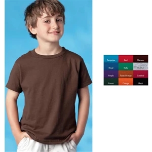 Rabbit Skins - Heathers - Youth, 5.5 Oz. 100% Cotton Jersey Knit Short Sleeve Cotton T-shirt. Blank Product