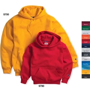 Champion (r) Eco (r) - Heathers S- X L - Hooded Sweatshirt 9., Oz 50% Cotton/50% Polyester, Coverstitching Throughout