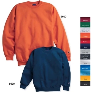 Champion (r) Eco (r) - Youth Crewneck Sweatshirt 9 Oz., 50% Cotton/50% Polyester. Blank Product