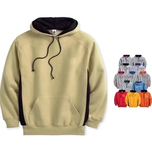 Badger (r) - X S- X L - Contrast Color Underarm Hooded Sweatshirt. Blank Product