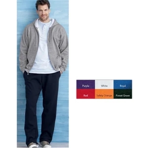 Gildan (r) - S- X L Heathers - Full-zip Hooded Sweatshirt With Double-needle Stitched. Blank Product
