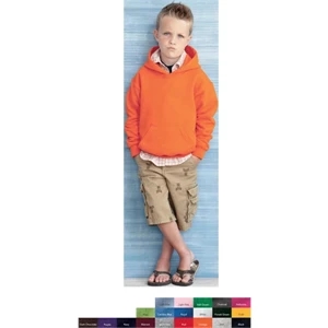 Gildan (r) - Neutrals - Youth 8.0 Oz., 50% Cotton/50% Polyester Hooded Sweatshirt. Blank Product