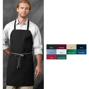 Chef Designs (r) - Black - Standard Bib Apron, 31" Length. Blank Product