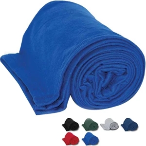 Jersey Cotton Blanket Made From 80/20 Cotton Polyester Blend With Folded Hem. Blank