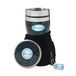 Reflection N-dome (tm) - Gift Set With Tumbler And Coaster, Hang Tag And A Velvet Pouch