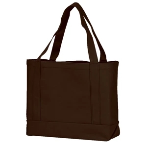 Embroidery - Solid Color Tote Bag Made Of 13.5 Oz. Canvas With 22" Self-fabric Handles