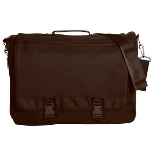 Silkscreen - Polyester Brief Bag With Adjustable/detachable Shoulder Strap