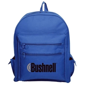 Silkscreen - Polyester Backpack Bag With Water Repellent Vinyl Backing And Padded Back Straps