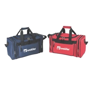 Embroidery - Polyester Travel Bag With Front And End Pockets And Carrying Handles