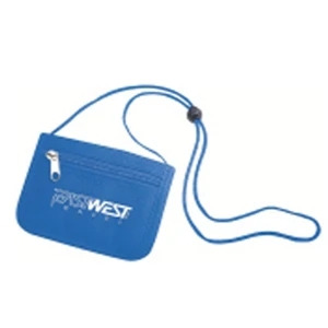 Silkscreen - Polyester Neck Wallet With Clear Rear Badge Holder And Card Slots