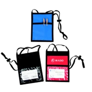 Silkscreen - Nylon Badge Holder With Plastic Strip For Ribbon Attachment And Neck Cord