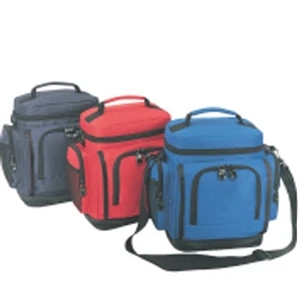 Silkscreen - Twelve-can Leak-proof Cooler With Durable Pvc Bottom And Webbed Handles