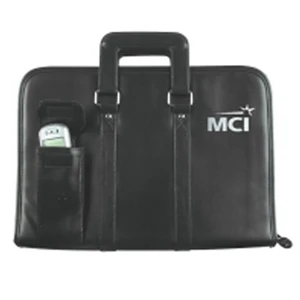 Silkscreen - Organizer Padfolio Case With Exterior Cell Phone Pocket And Handles