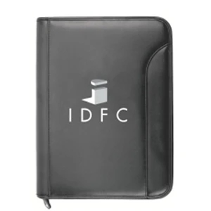 Silkscreen - Zippered Calculator Padfolio With A Zippered Mesh Pocket And Calculator