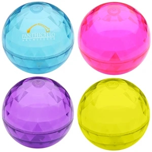 Promo Bouncer Rocket Orb - Air Filled Translucent Bounce Ball Stress Reliever With Multifaceted Design