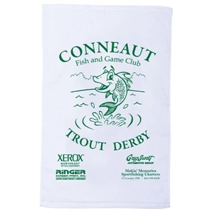 Jewel Collection - 7 Working Days - Printed - Terry Velour, Hemmed Lightweight Sport Cotton Towel