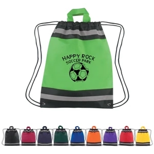 Small Reflective Sports Pack With Carrying Handles And Reinforced Eyelets