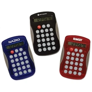 Deskmate Targetline - Calculator With Curved Design For Holding Writing Instruments, Pen Not Included