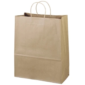 Eco-citation Shopper - Brown Kraft Shopping Bag Made From 100% Recycled Paper