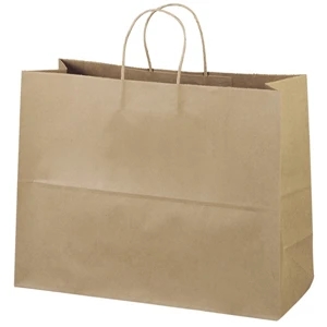 Eco-vogue Shopper - Brown Kraft Shopping Bag Made From 100% Recycled Paper