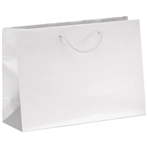 Rome Eurototes - Matte Laminated Paper Shopping Bag With Matching Macrame' Handles