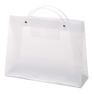 Executotes Pres - Hi-density Frosted Plastic Bag With A Clear Card Pocket On One Side