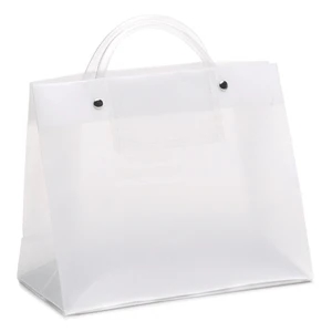 Executotes Vp - Hi-density Frosted Plastic Bag With A Clear Card Pocket On One Side