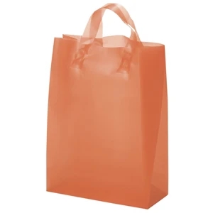 Zeus Brite Shoppers - Hi-density Frosted Brite Plastic Shopping Bag With Matching Loop Handles