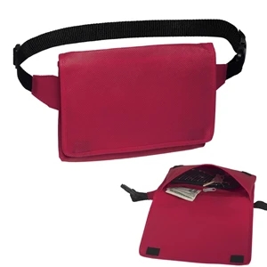 Hipster Tote Retro - Non-woven Polypropylene Fanny-pack Style Tote With Front Flap