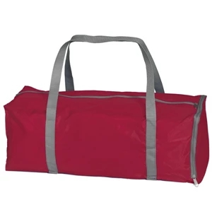 Fold-away Duffel - Duffel Bag That Collapses Into Zippered Gusset Pocket On One End