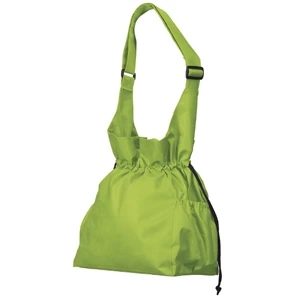 Cinch Tote - Polypropylene Tote With Die Cut Carrying Handles, Strap, Draw Cord And More
